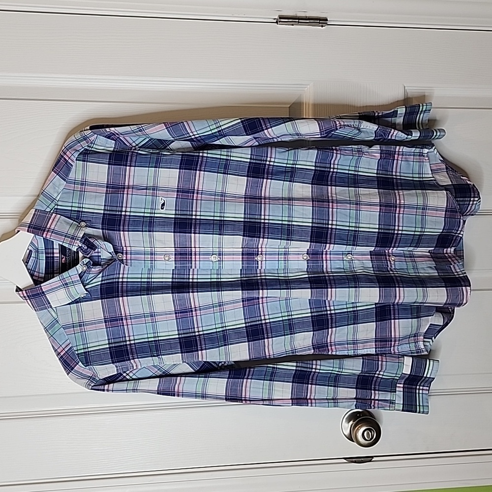 Vineyard Vines Classic Fit Whale Shirt Long Sleeve Button Down, Men's Size Small